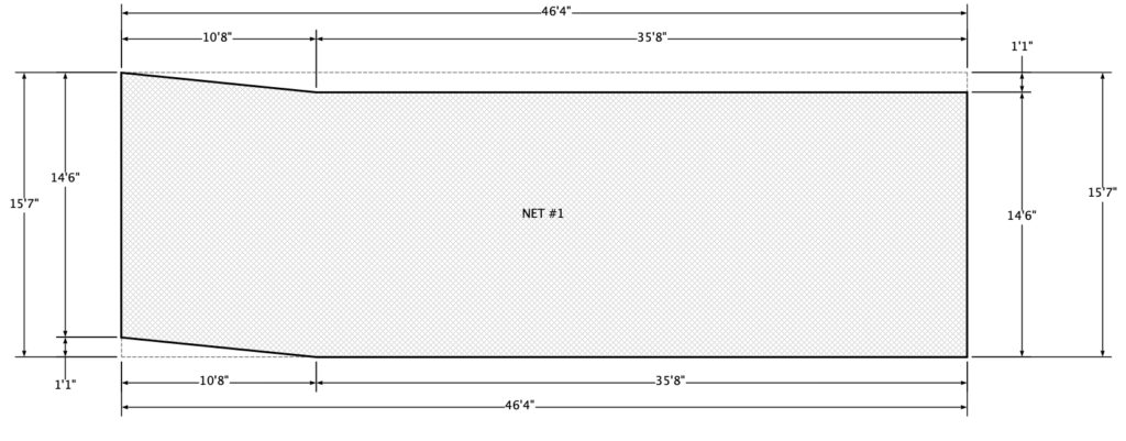 Barrier nets and barrier netting made from nylon mesh