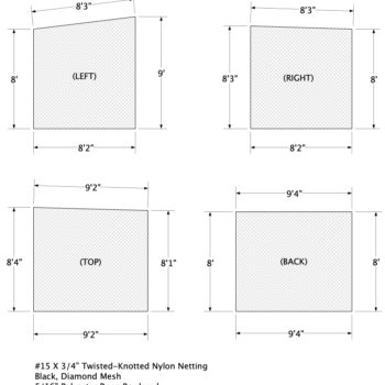 custom nylon netting sports nets