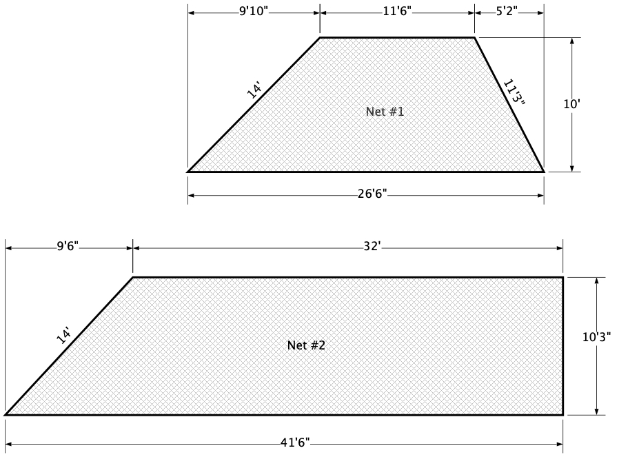 Nylon barrier nets for rooftop solar panel protection