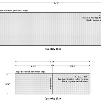 industrial barrier netting and commercial exclusion nets