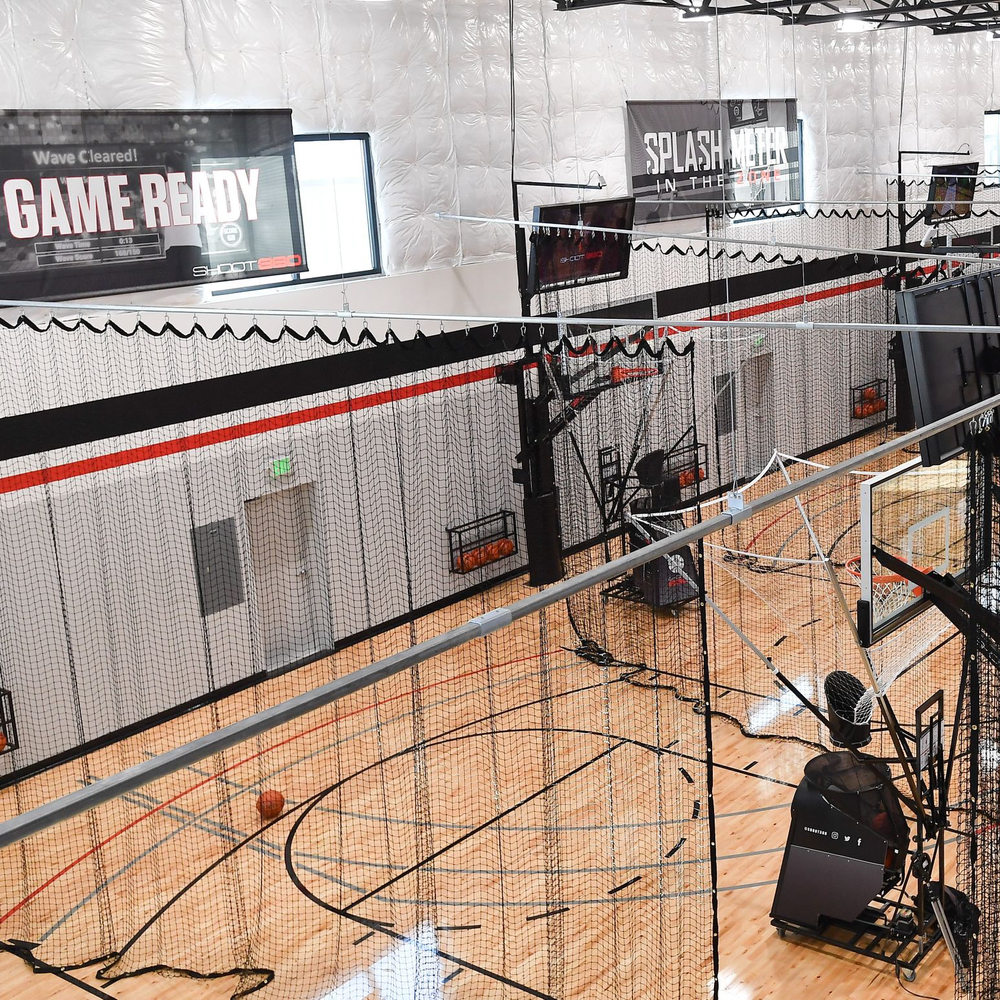 Gymnasium barrier nets at Shoot 360.
