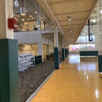 Basketball Court Barrier Netting at North Dakota State University – Spectator Protection Nets and Ball Containment Netting