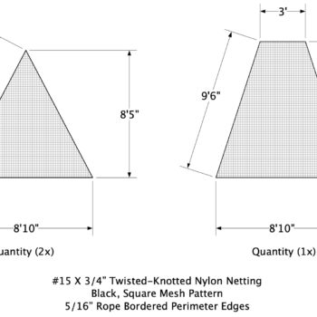 Specialty Netting – Small Tapered Netting Designs