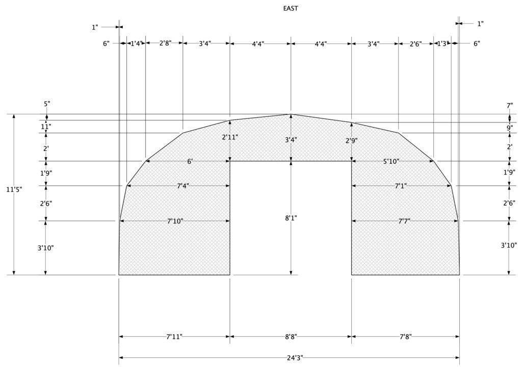 Bird containment netting for a custom quail pen project.