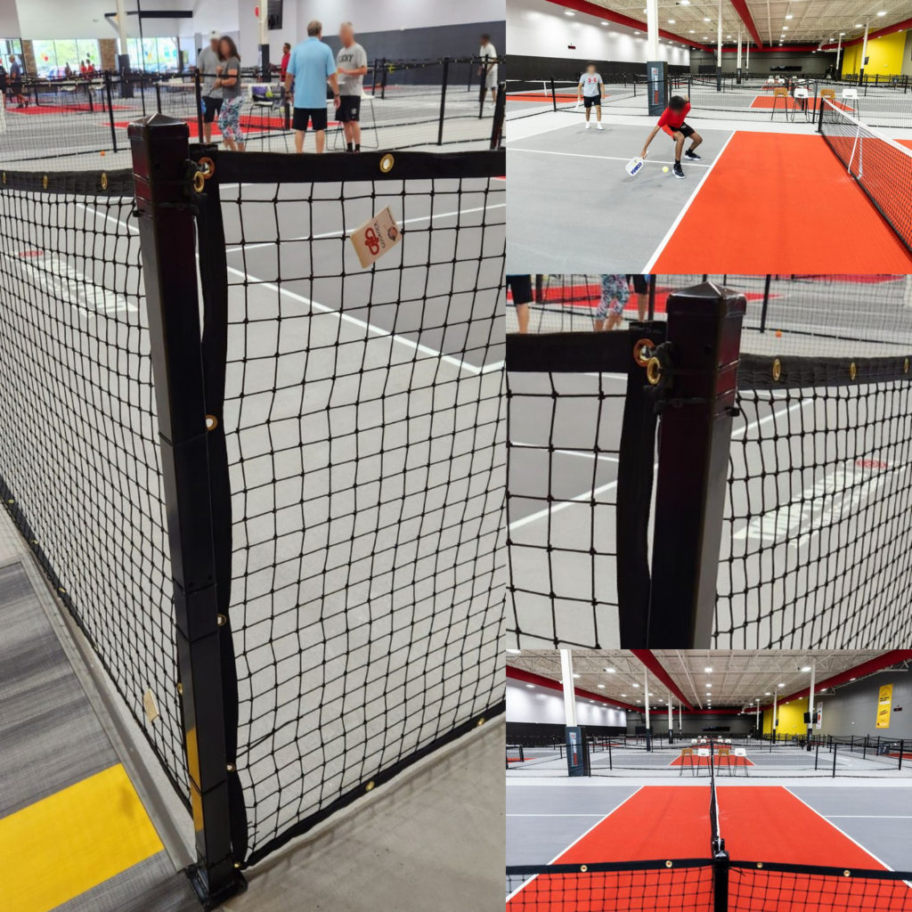 Custom Nylon Netting at Smash Point Pickleball in Pennsylvania