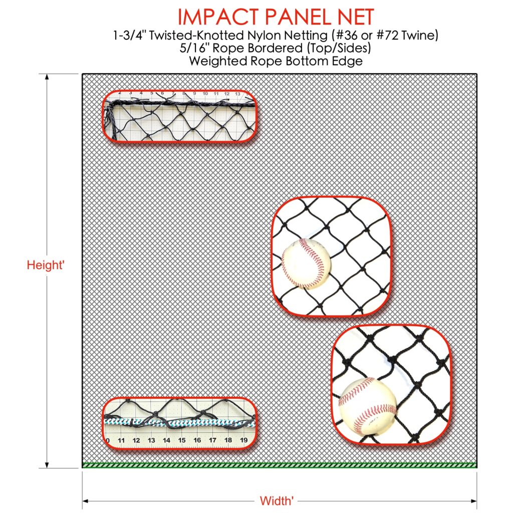 Baseball Catch Netting for Batting and Pitching Practice