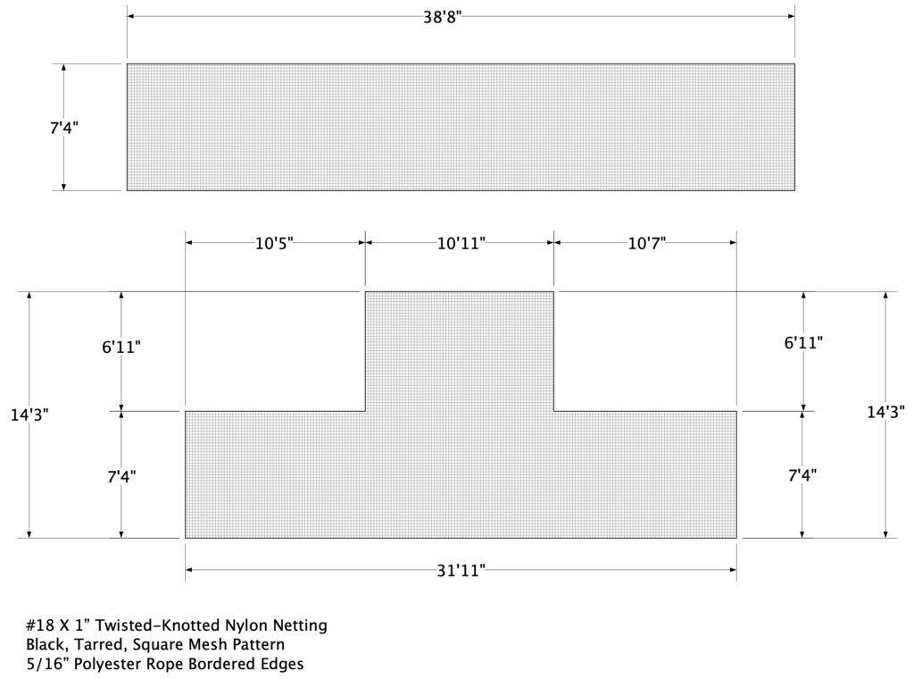 Custom Nylon Barrier Netting for Bird Exclusion