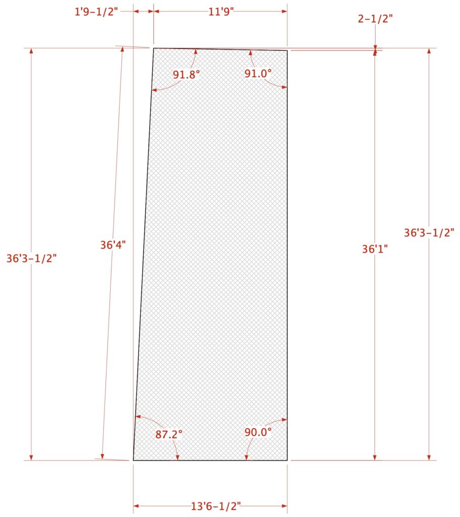 Bird barrier netting panel built with tapered shape design