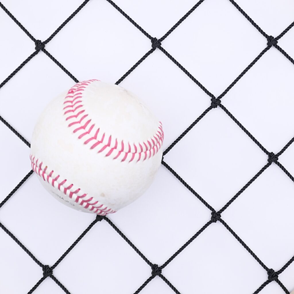 knotted nylon baseball netting