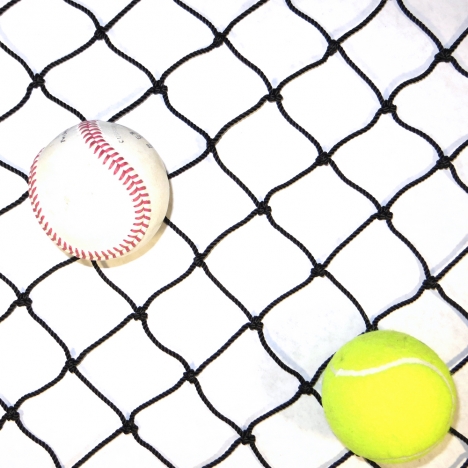 Goodwin Nets 12 Twisted Knotted Nylon 1 7/8 Baseball/Softball Backstop Net Barrier Netting #21 Black Square 