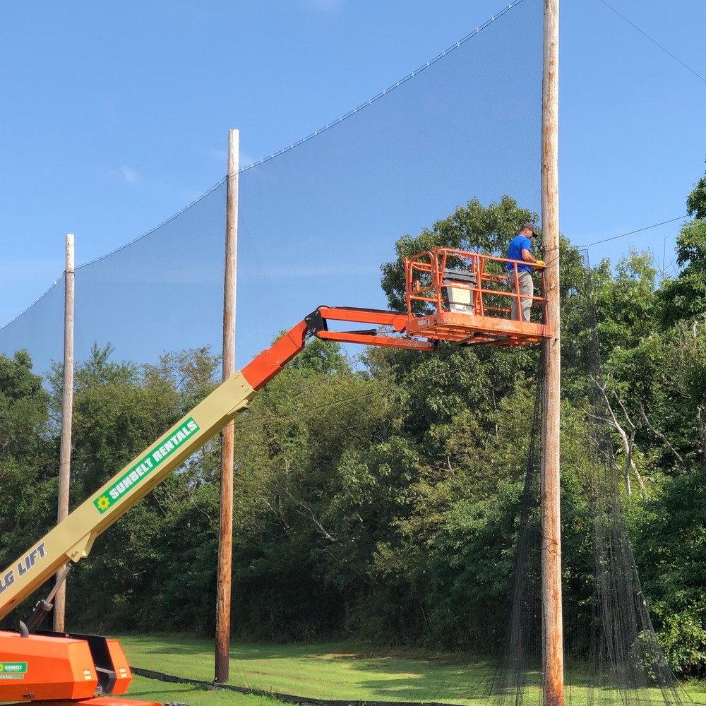 Driving range net Installation, driving range nets, golf driving nets